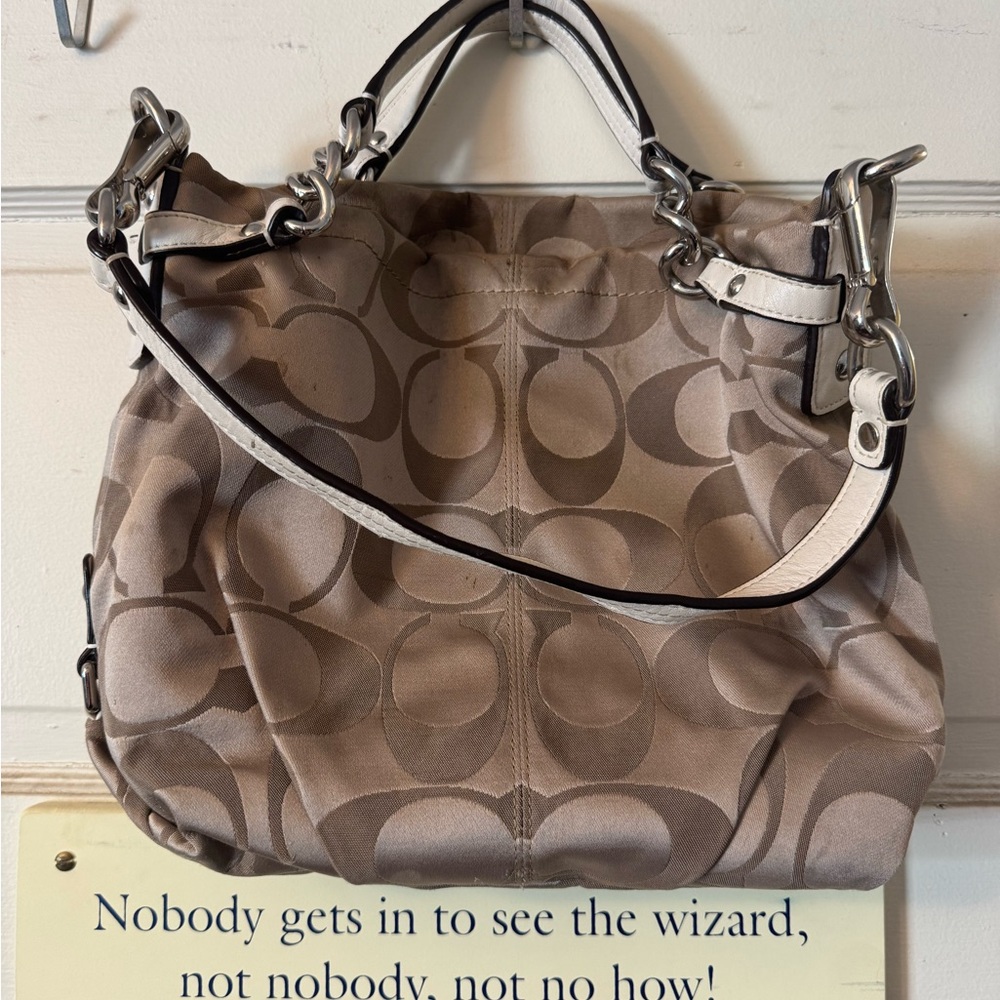 Coach Brown Signature Shoulder Bag